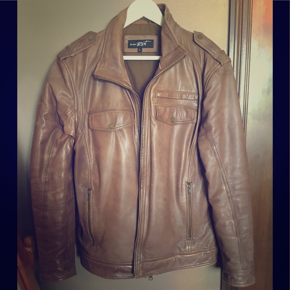 Men’s Tan Leather Jacket